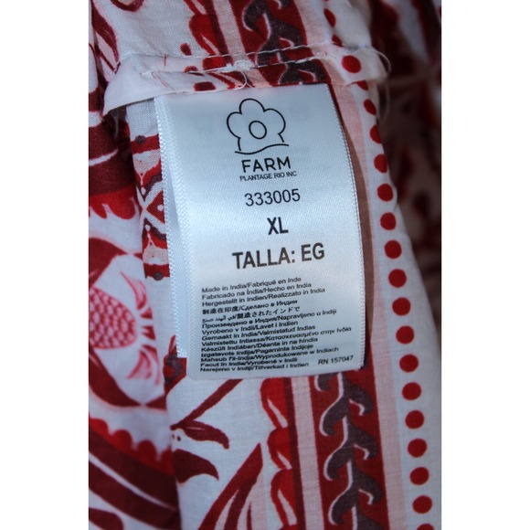 NWT Farm Rio Women's XL Tropical Cameo Off-White Maxi Dress $280 - Picture 6 of 11